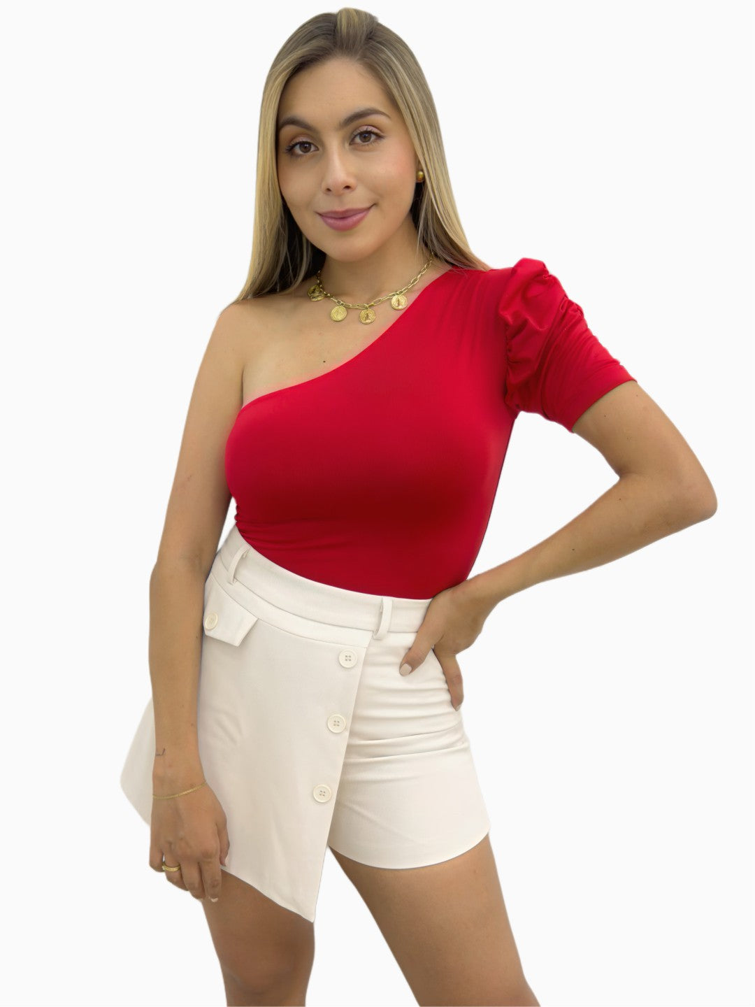 BODY MANGA CORTA PUPPET ROJO