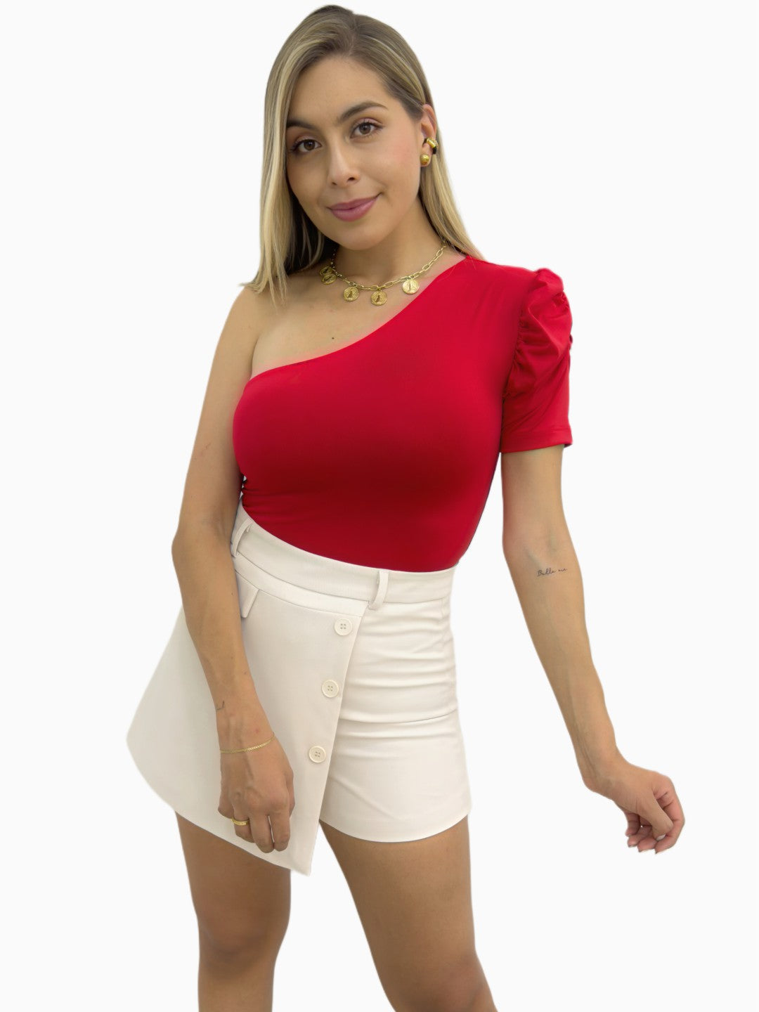BODY MANGA CORTA PUPPET ROJO